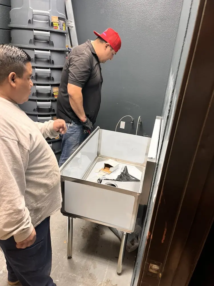 Commercial plumbing and sink installation in Allegan